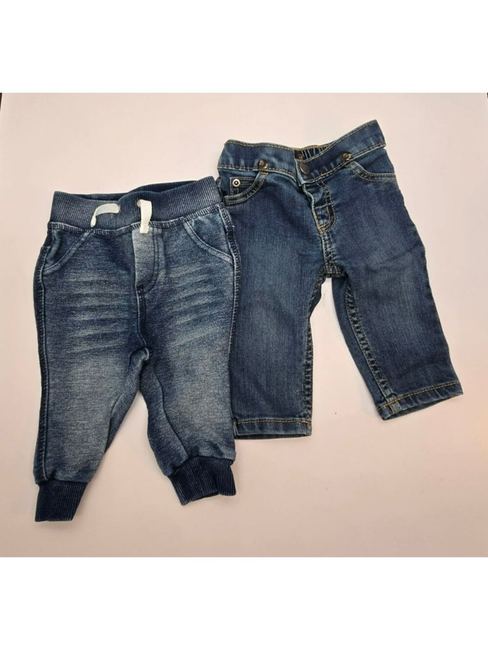 Baby Boys Denim Pants Bundle Carters & Cat & Jack Sizes 0-3M Jeans Set JJ4398